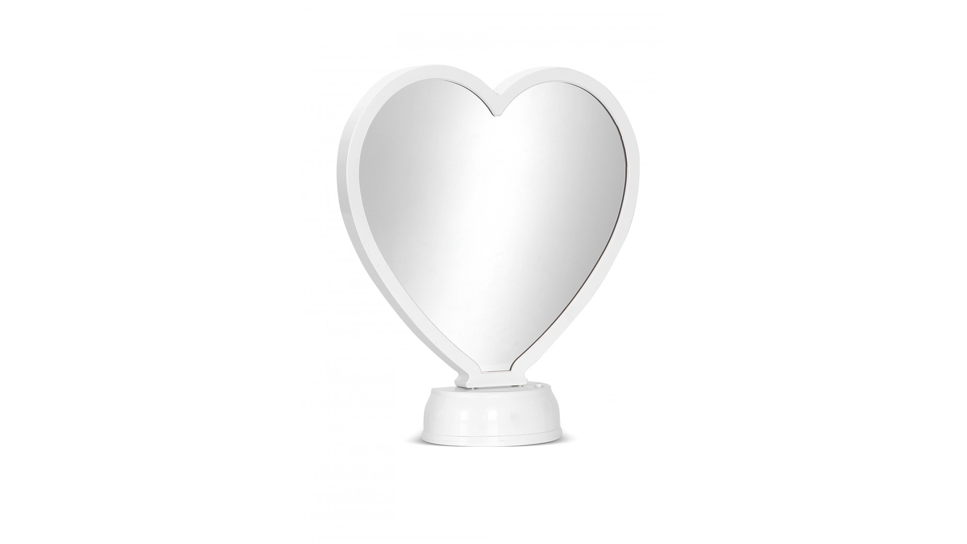 3D led ışıklı sihirli aynalı yuvarlak fotoğraf çerçevesi açık ve kapalı görünüm