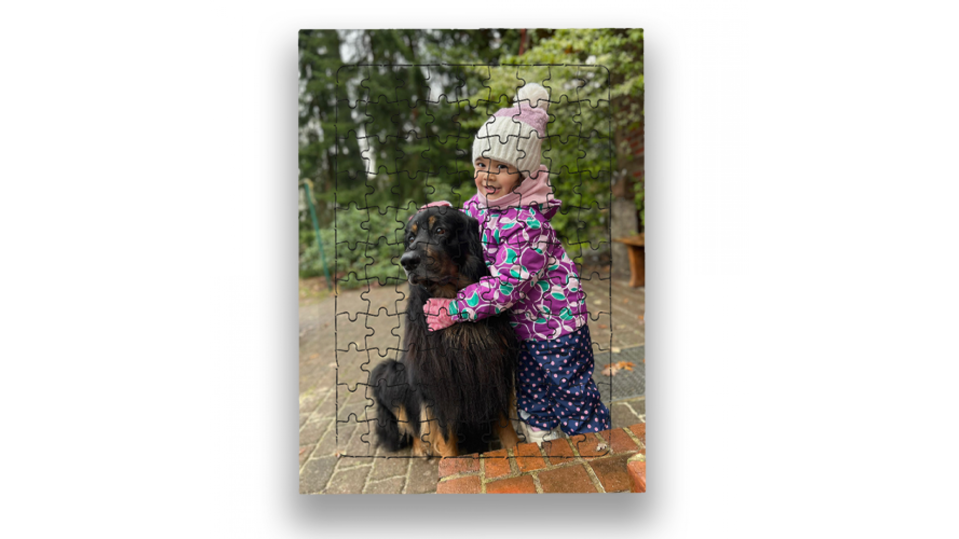 A4 ölçülerinde 99 parçalı karton yap-boz puzzle dekoratif süs