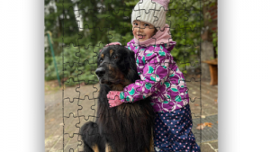 A4 ölçülerinde 99 parçalı karton yap-boz puzzle dekoratif süs