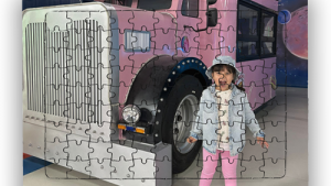 A4 ölçülerinde 99 parçalı karton yap-boz puzzle dekoratif süs