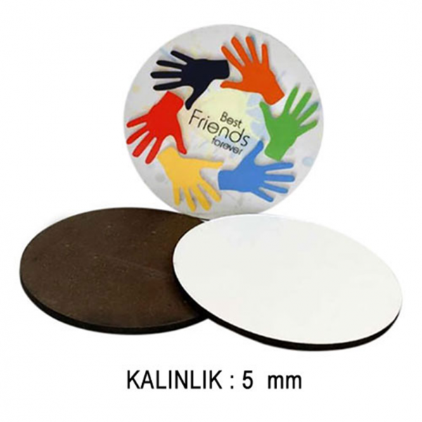 Baskılı  Yuvarlak Ahşap Bardak Altlığı – Firmalara Özel Baskılı Bardak Altı