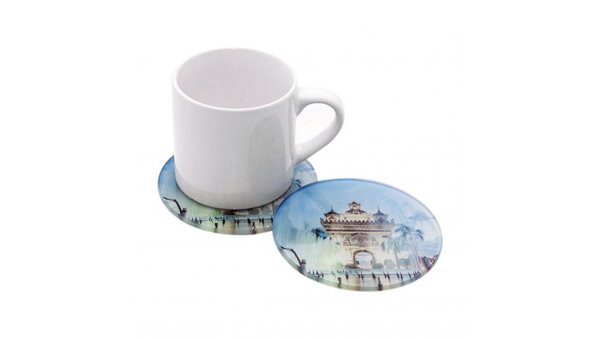 Cam Bardak Altlığı Kare  Yuvarlak–Firmalara Özel Bardak Altı