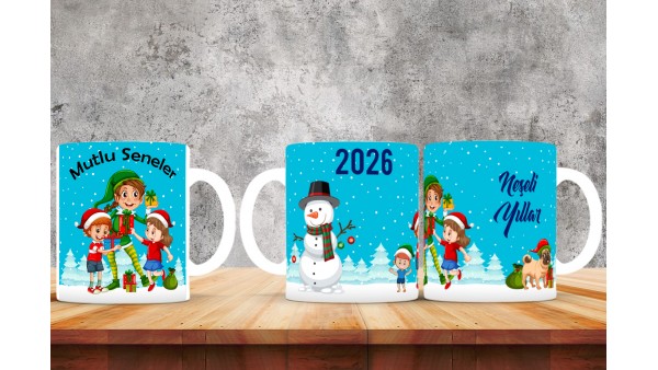  Yılbaşı Tasarımlı Kişiye Özel Kupa Bardak – MiksHediye