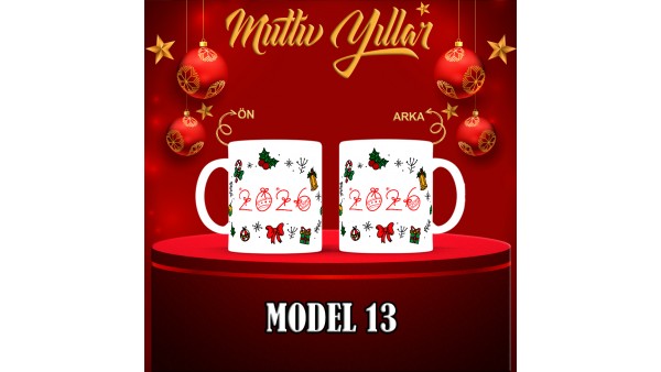  Yılbaşı Tasarımlı Kişiye Özel Kupa Bardak – MiksHediye