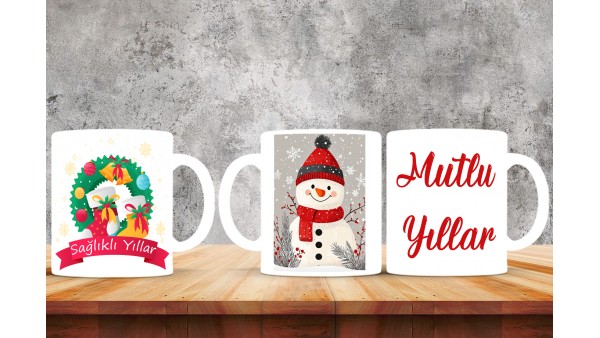  Yılbaşı Tasarımlı Kişiye Özel Kupa Bardak – MiksHediye
