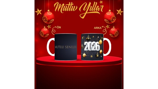 Yılbaşına Özel Tasarımlı Kupa