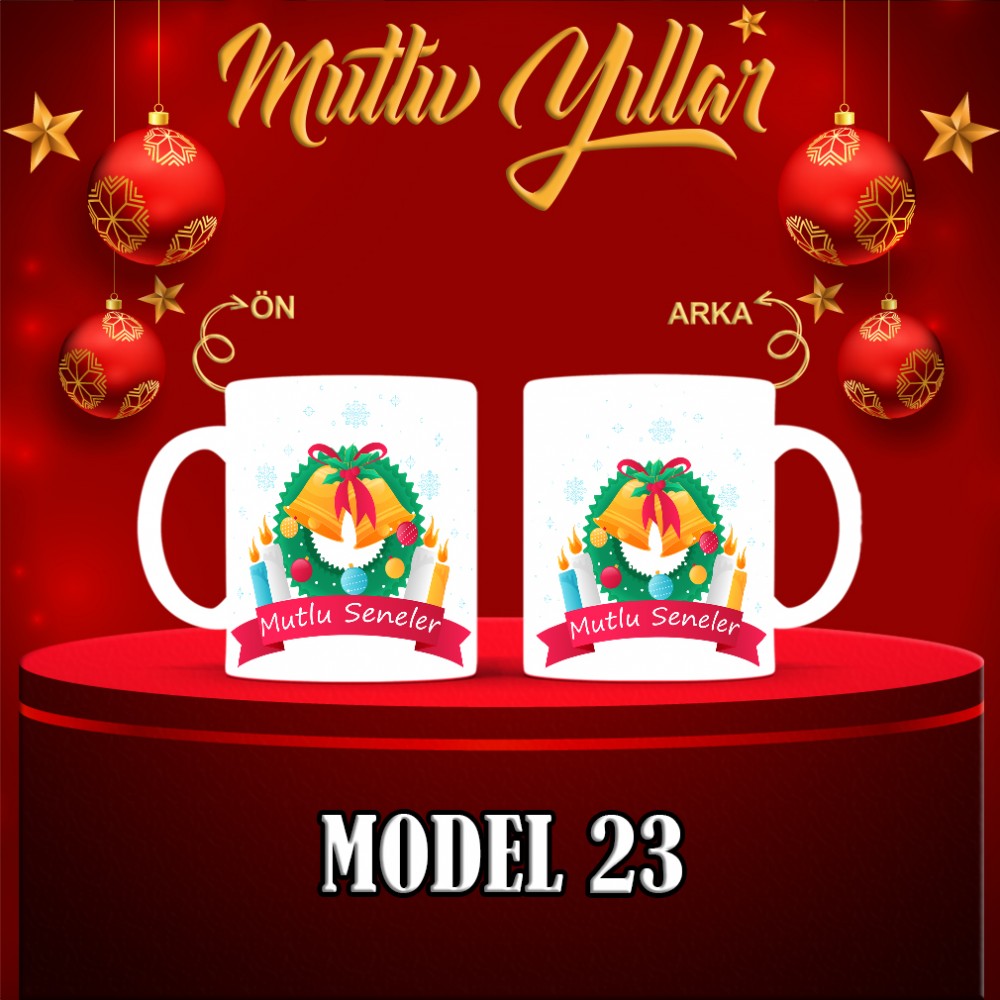  Yılbaşı Tasarımlı Kişiye Özel Kupa Bardak – MiksHediye