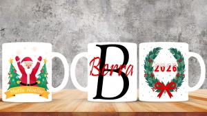 Kişiye Özel  Yılbaşı tasarımlı seramik kupa bardak