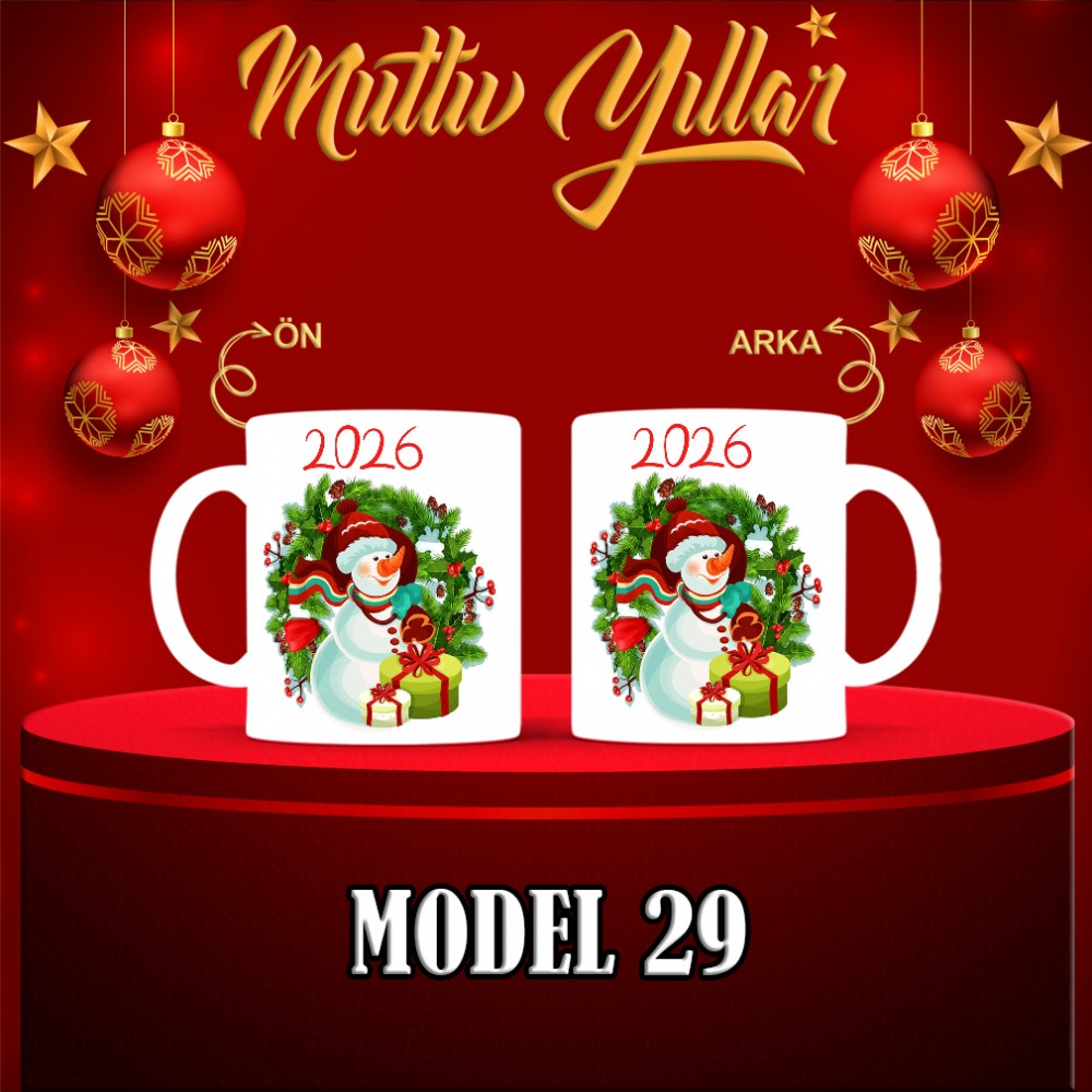  Yılbaşı Tasarımlı Kişiye Özel Kupa Bardak – MiksHediye