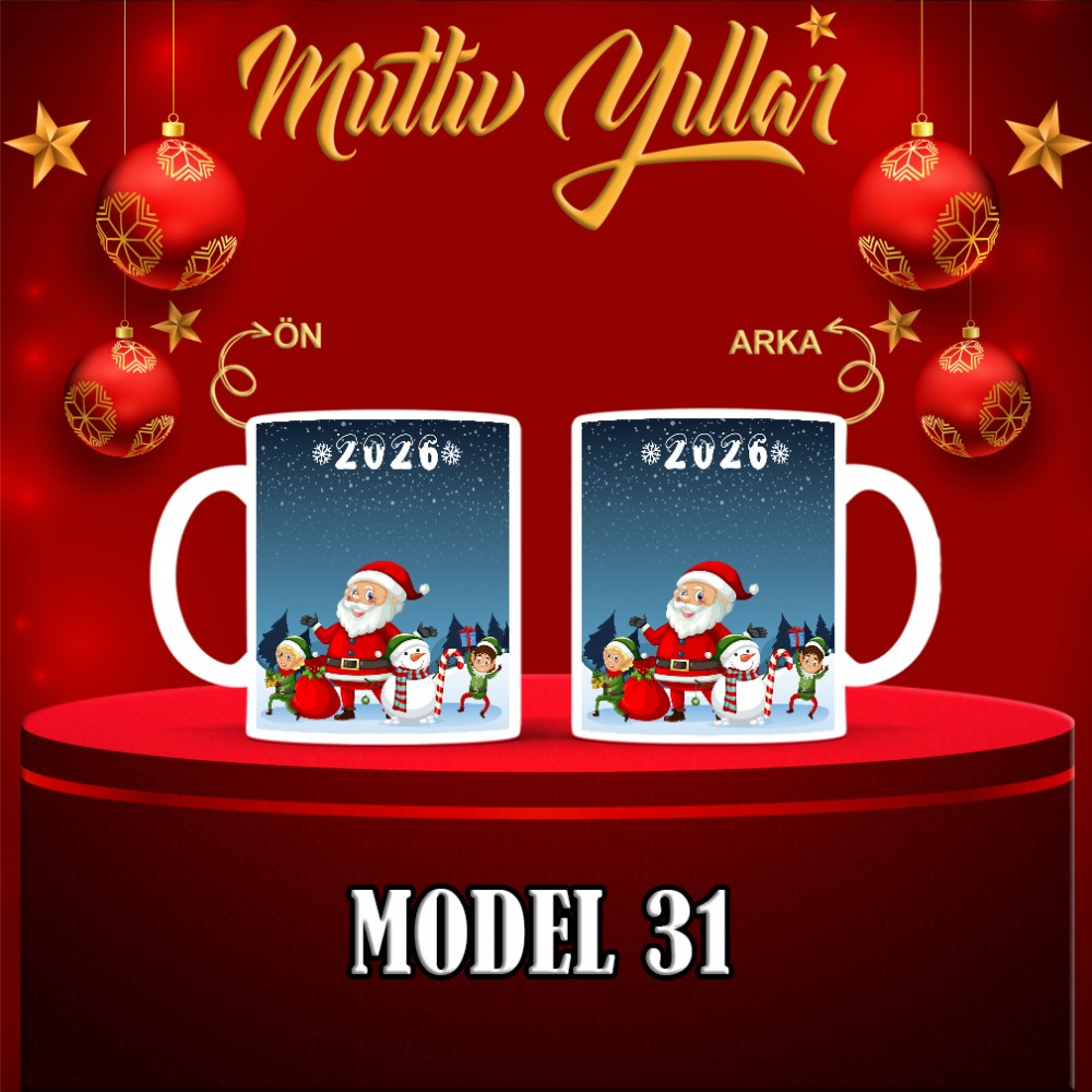  Yılbaşı Tasarımlı Kişiye Özel Kupa Bardak – MiksHediye