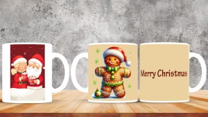 Kişiye Özel  Yılbaşı tasarımlı seramik kupa bardak