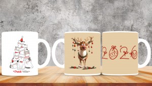 Kişiye Özel  Yılbaşı tasarımlı seramik kupa bardak