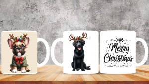 Kişiye Özel  Yılbaşı tasarımlı seramik kupa bardak