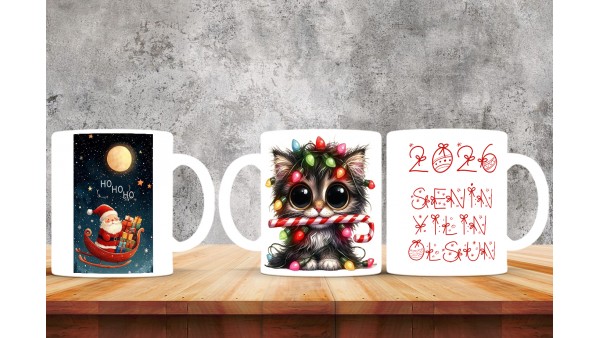  Yılbaşı Tasarımlı Kişiye Özel Kupa Bardak – MiksHediye