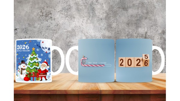  Yılbaşı Tasarımlı Kişiye Özel Kupa Bardak – MiksHediye