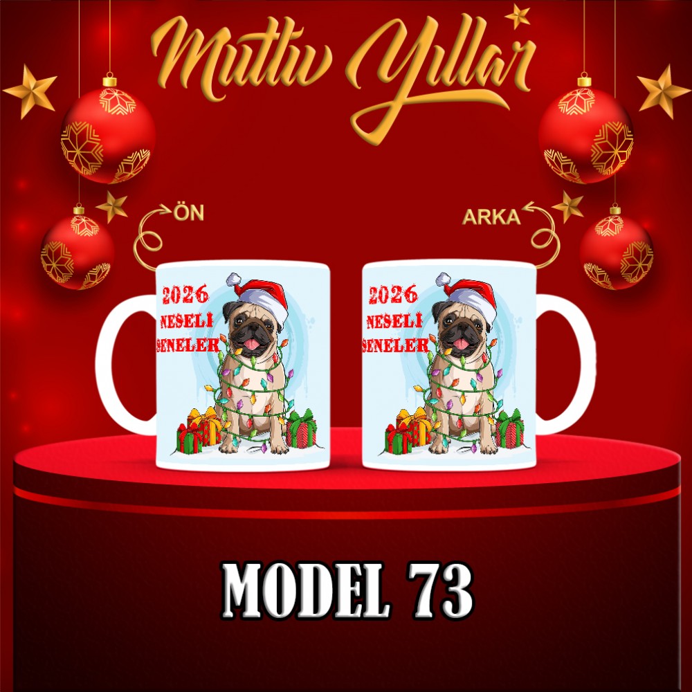  Yılbaşı Tasarımlı Kişiye Özel Kupa Bardak – MiksHediye