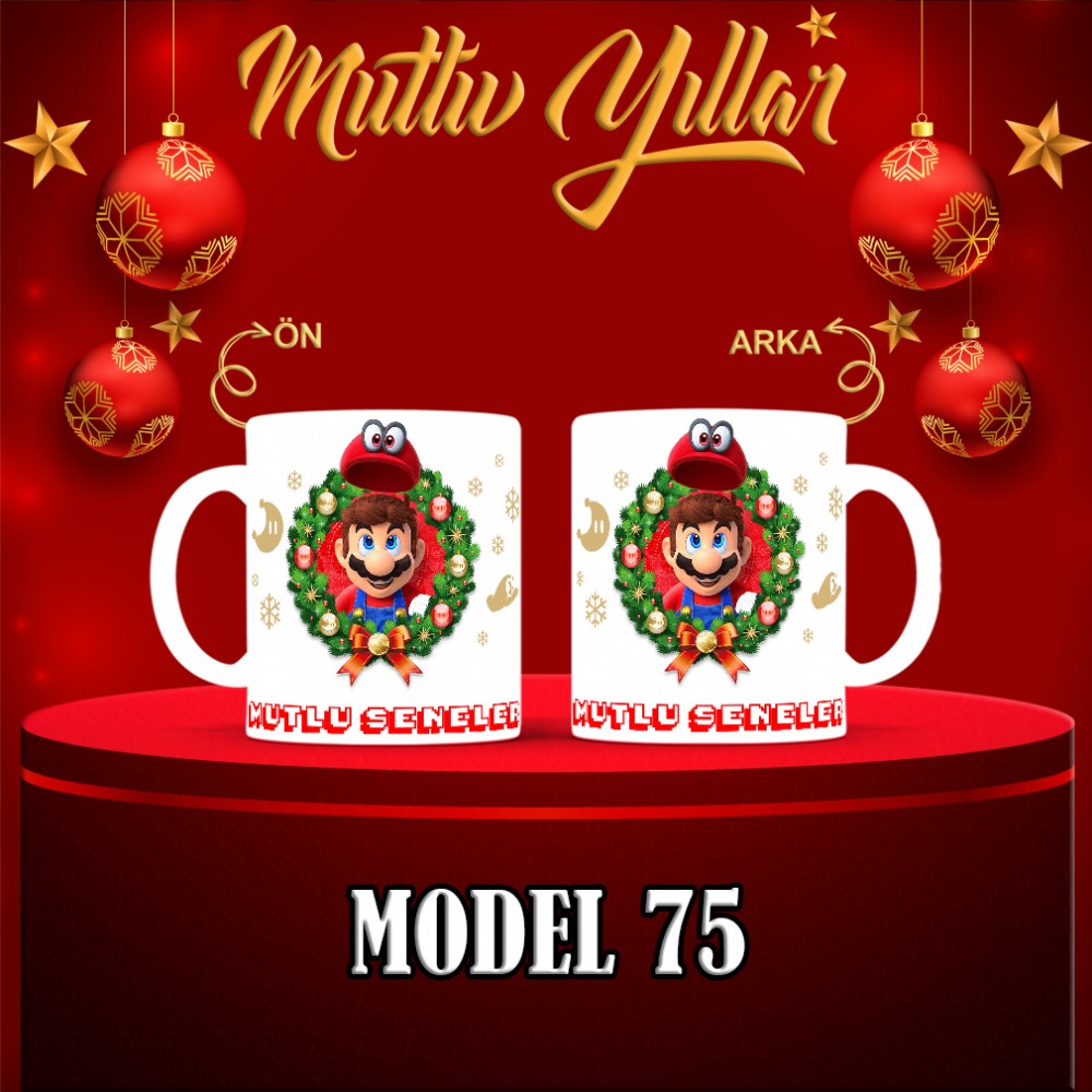  Yılbaşı Tasarımlı Kişiye Özel Kupa Bardak – MiksHediye