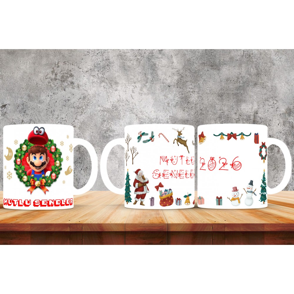  Yılbaşı Tasarımlı Kişiye Özel Kupa Bardak – MiksHediye