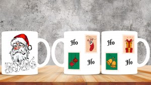 Kişiye Özel  Yılbaşı tasarımlı seramik kupa bardak