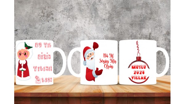  Yılbaşı Tasarımlı Kişiye Özel Kupa Bardak – MiksHediye