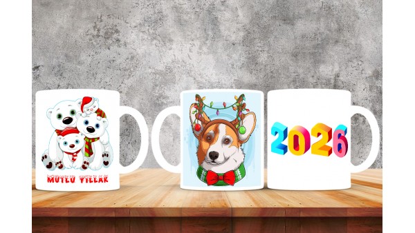  Yılbaşı Tasarımlı Kişiye Özel Kupa Bardak – MiksHediye