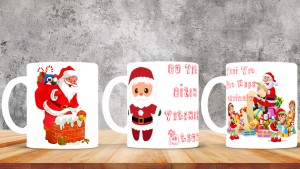 Kişiye Özel  Yılbaşı tasarımlı seramik kupa bardak